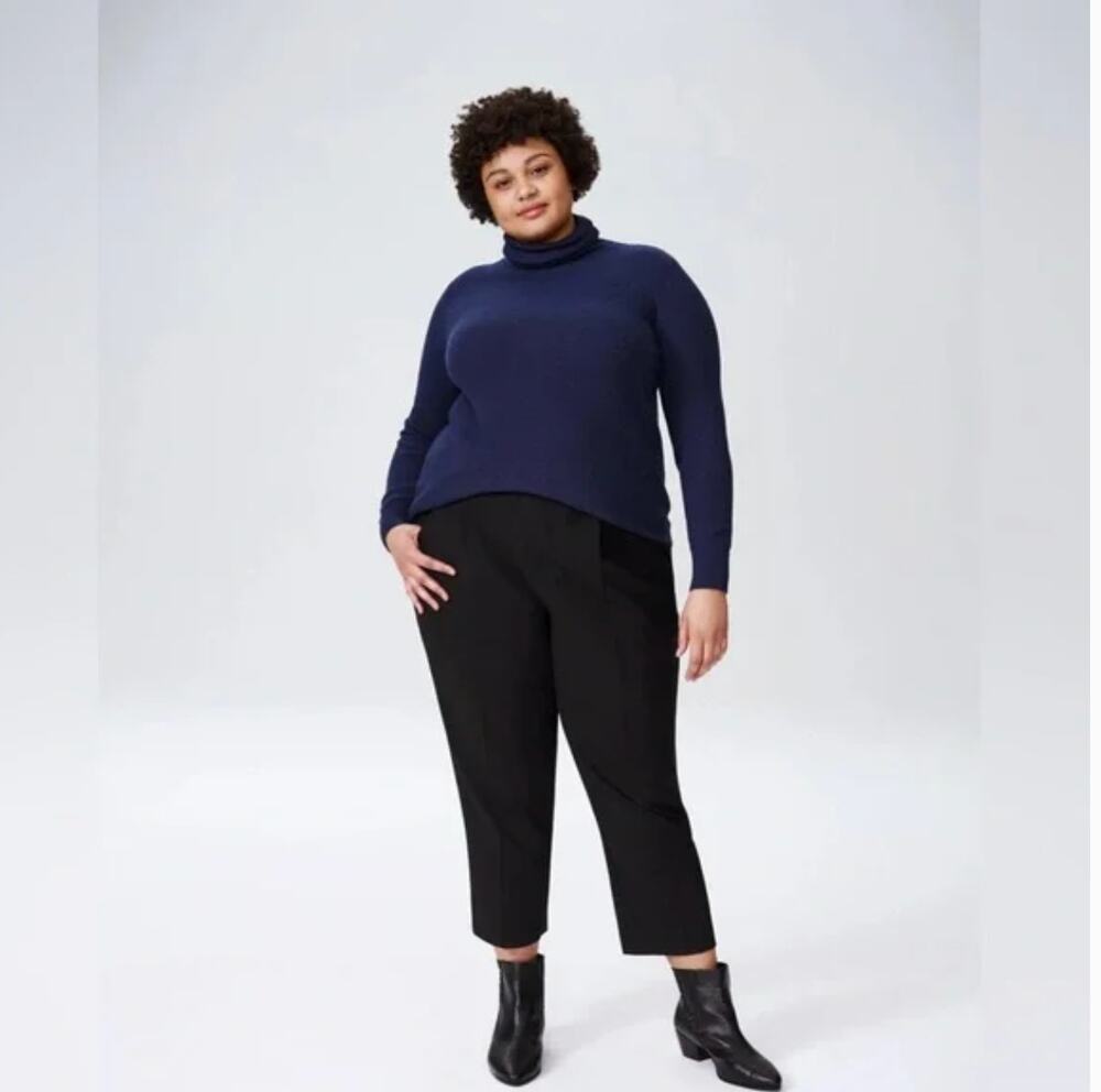 Universal Standard Estella Pants 40 NWT Black Trousers Academia Capsule Career